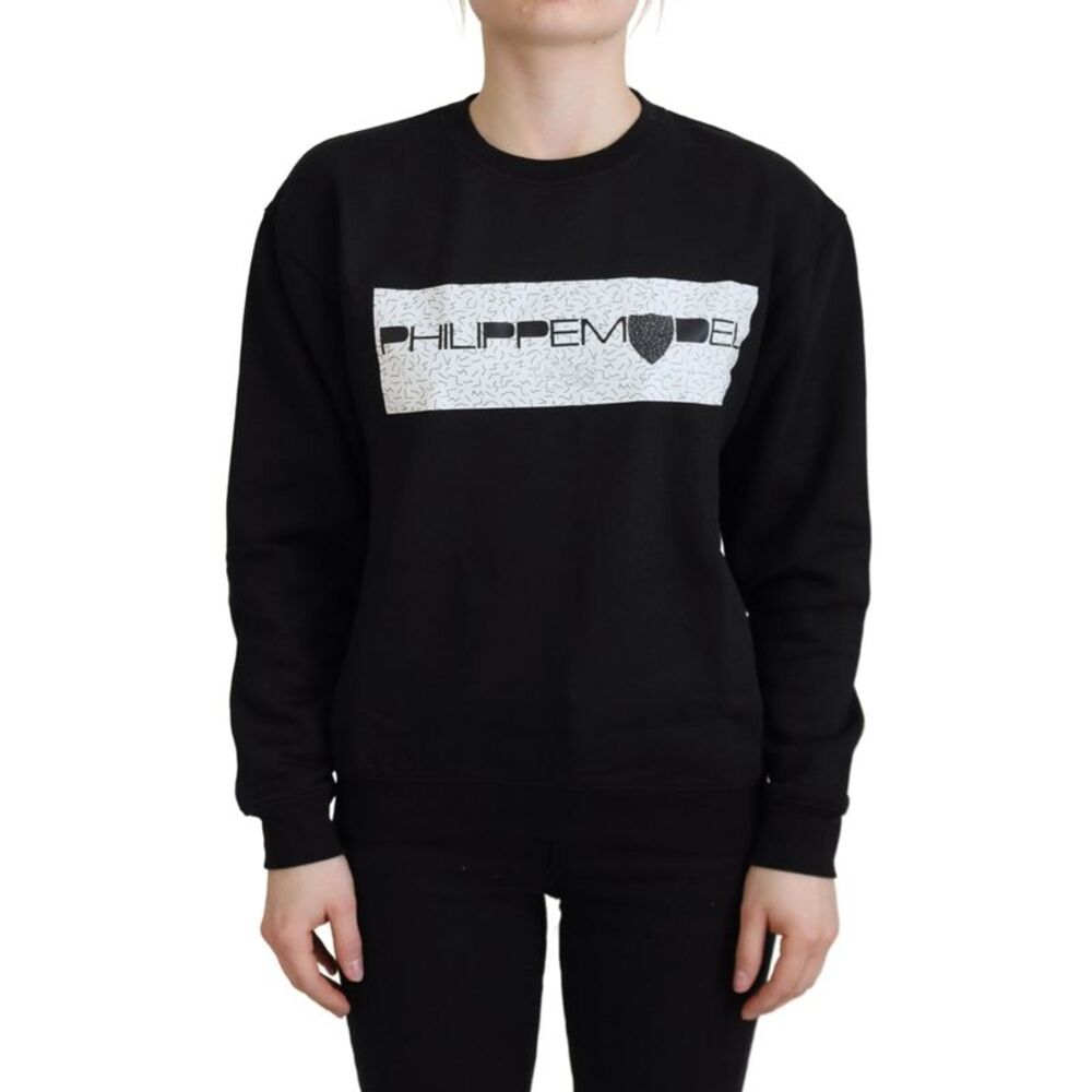 Philippe Model Black Printed Long Sleeves Pullover Women's Sweater
